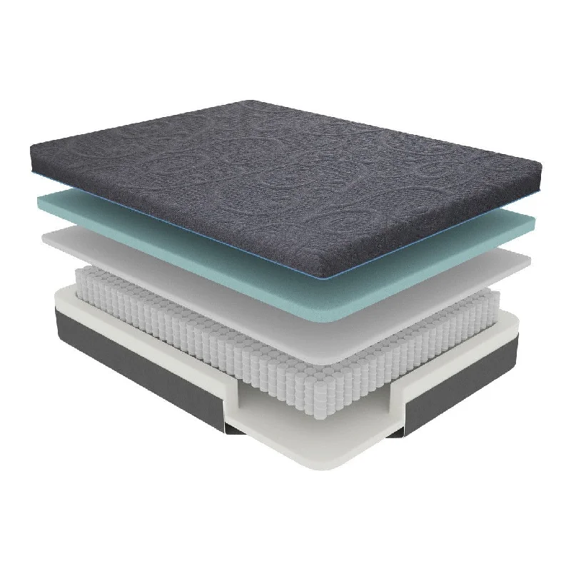 Gel - infused memory foam mattresses for cooler sleepHomelegance Mira 11" Full Gel-Infused Memory Foam Hybrid Mattress