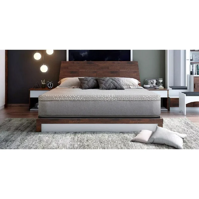 Hybrid mattresses combining foam and innerspring technology12" Hybrid Mattress - Medium - King, Specialty Foams Conform And Cushion