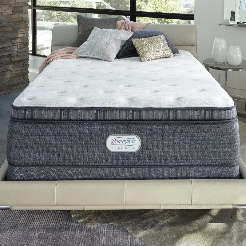 Gel - infused memory foam mattresses for cooler sleepBeautyrest Platinum Spring Grove 15-inch Plush Pillow Top Mattress