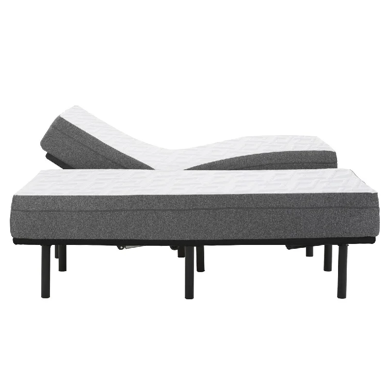 King - size mattresses for spacious master bedroomsChespeake 12-inch Gel Memory Foam Mattress and Model W Adjustable Base