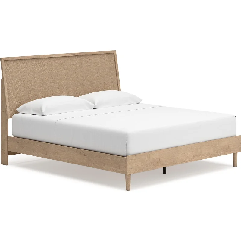 Innerspring mattresses with coil counts for supportCielden King Platform Bed - Two-tone