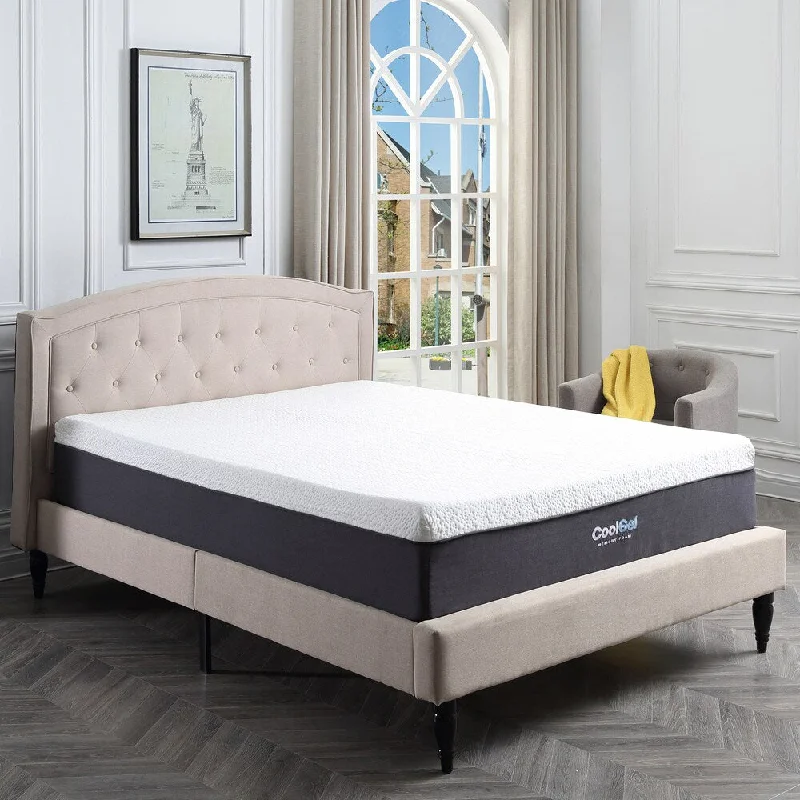 Natural latex and organic cotton blend mattressesClassic Brands Ventilated 12-inch Cool Gel Memory Foam Mattress