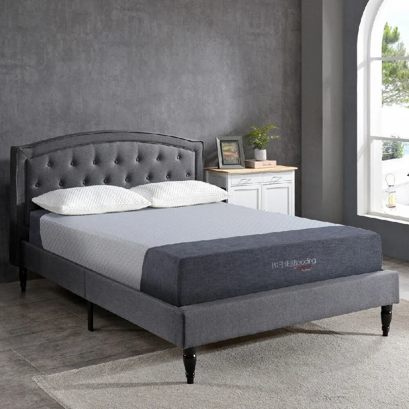 Queen - size mattresses for couples and standard bedroomsCorbin 12-inch Pocket Coil Gel Mattress - Grey