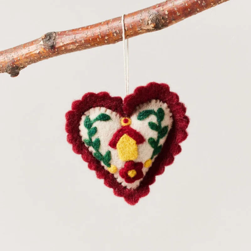 Innerspring mattresses with coil counts for supportFelted Folk Ornament - Heart