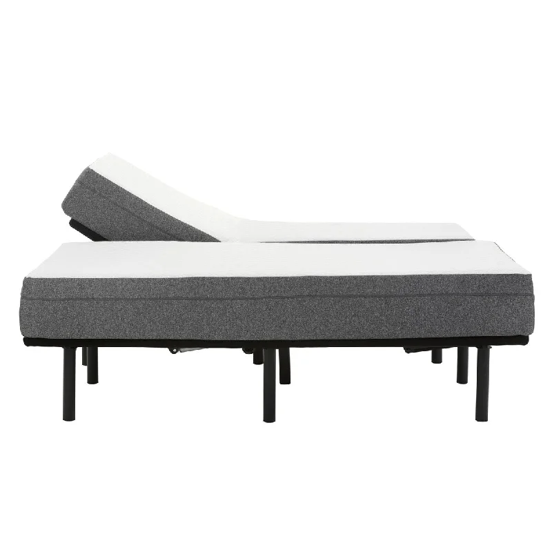 Bamboo - charcoal infused mattresses for odor absorptionMecklin 8-inch Gel Memory Foam Mattress and Model W Adjustable Base