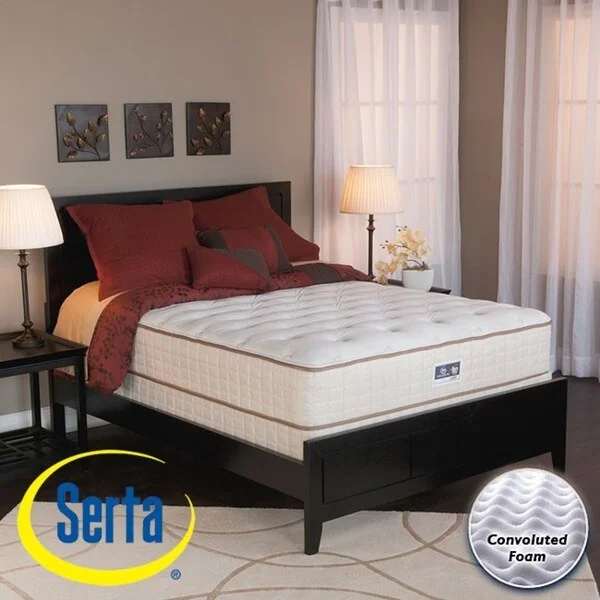 Gel - infused memory foam mattresses for cooler sleepSerta Alleene Plush Full-size Mattress and Box Spring Set