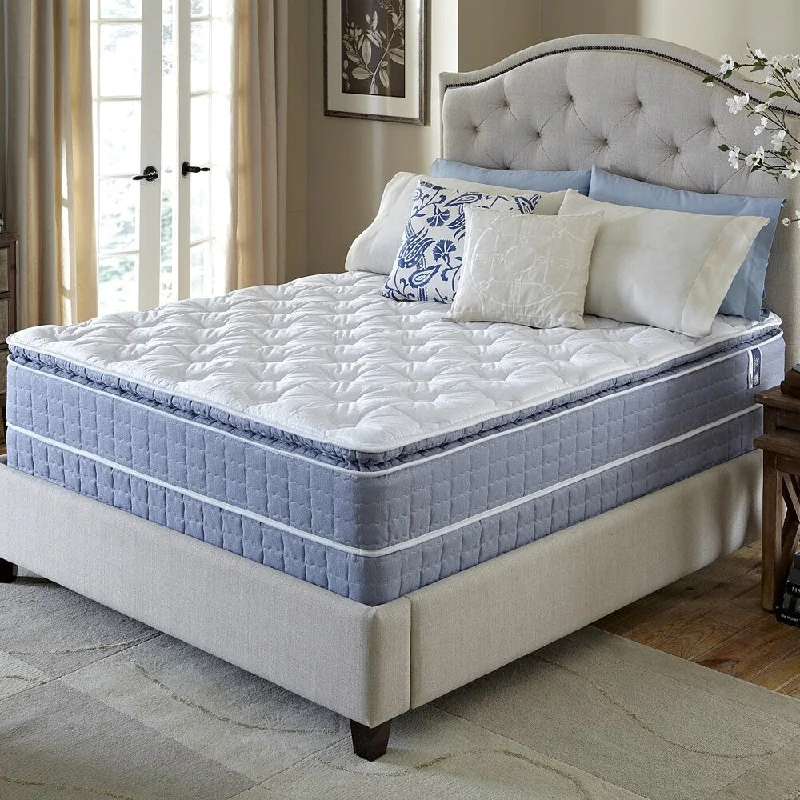 Latex mattresses with natural bounce and breathabilitySerta Revival Pillow Top Twin-size Mattress and Foundation Set