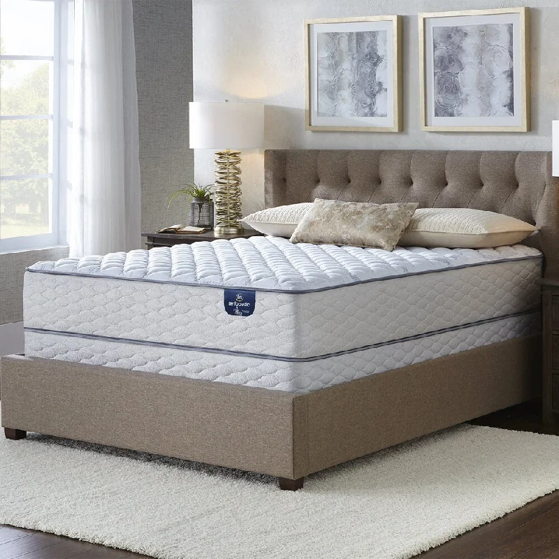 Gel - infused memory foam mattresses for cooler sleepSerta Westview Plush Mattress Set