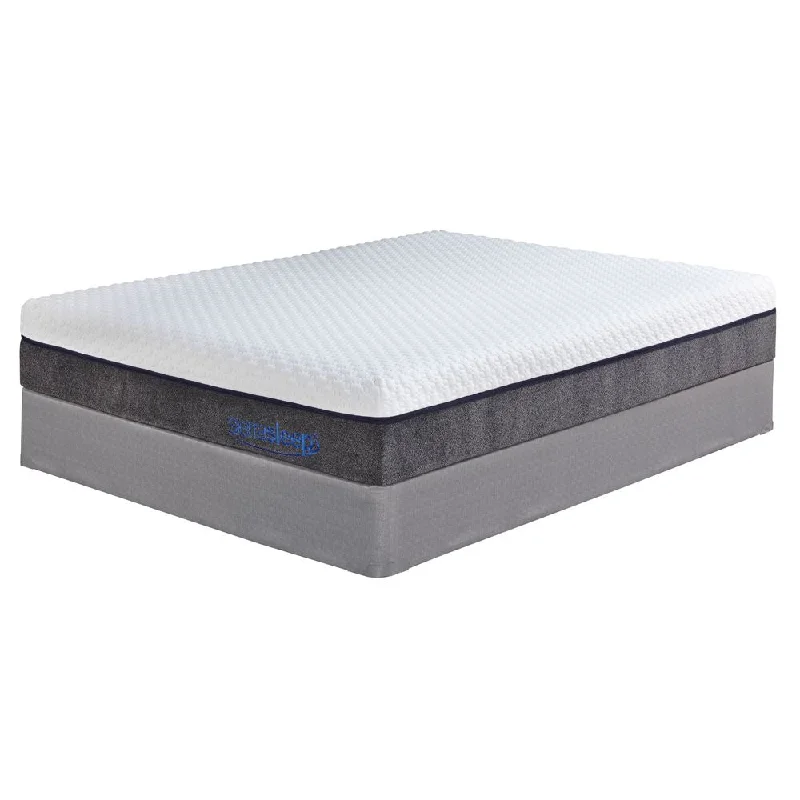 Hybrid mattresses combining foam and innerspring technologySierra Sleep by Ashley Mygel Hybrid Queen-size Mattress