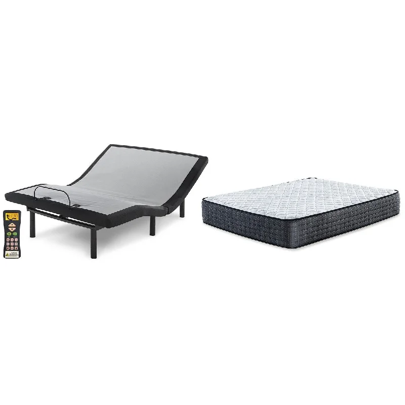 Latex mattresses with natural bounce and breathabilitySignature Design by Ashley Limited Edition Firm Black/White 2-Piece California King Mattress Package