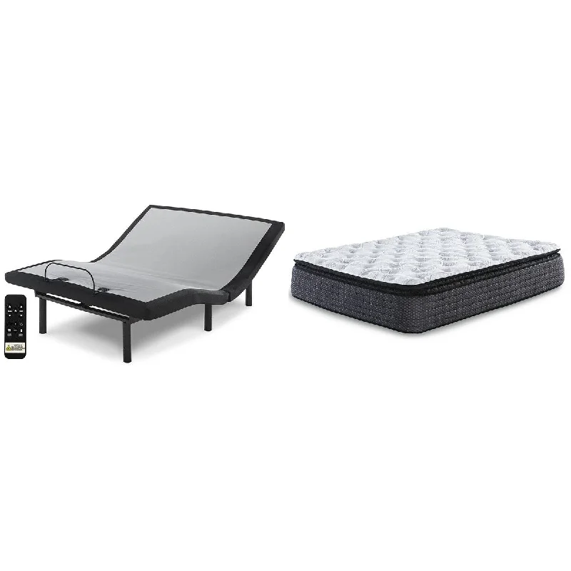 Latex mattresses with natural bounce and breathabilitySignature Design by Ashley Limited Edition Pillowtop Black/White 2-Piece Queen Mattress Package