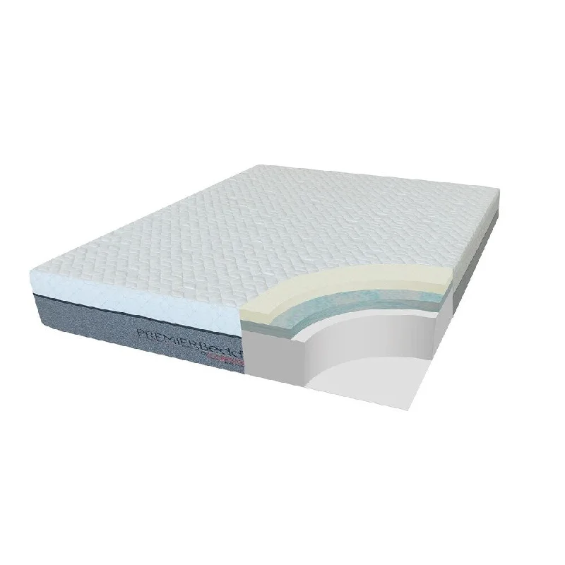 Memory foam mattresses for pressure relief and contouringSolaris Grey and White 12-inch Memory Foam Mattress