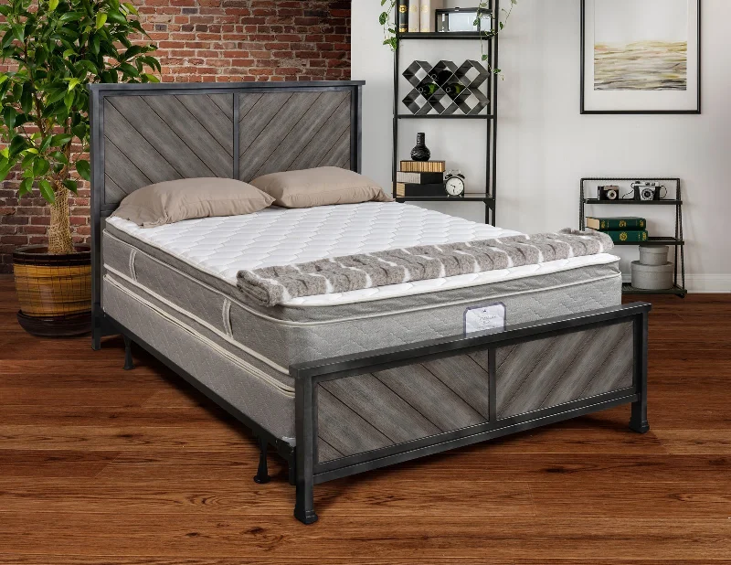 Hybrid mattresses combining foam and innerspring technologySupreme Pillow Top Amish Mattress